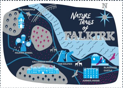 Falkirk Keepsake Illustrated Map