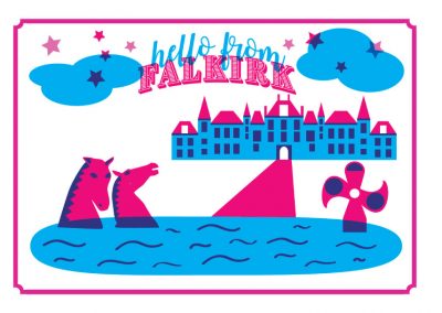 Falkirk Print Postcard front
