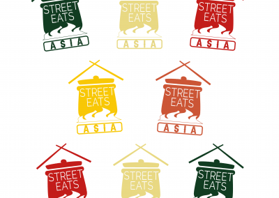 Street Eats Asia Logo Colour Variations